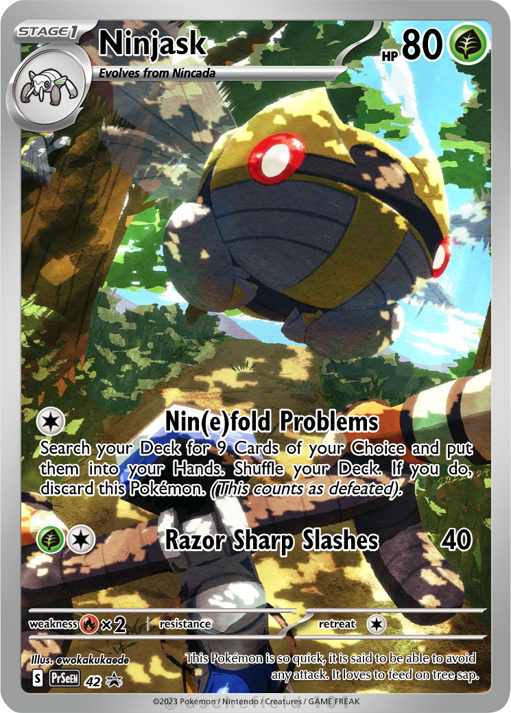 ninjask pokemon card AR 65/63 M1S Mega Symphonia Japanese – GLIT Japanese Hobby Shop Grass Ability Loose Shell Once during your turn Ninjask Card Prices & Value