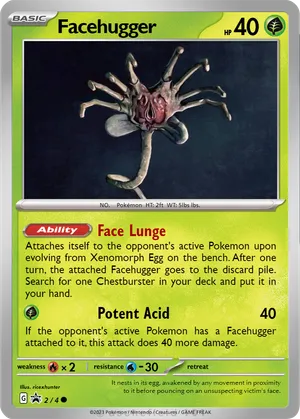 alien pokemon card Xenomorph XX121 Pokemon Card