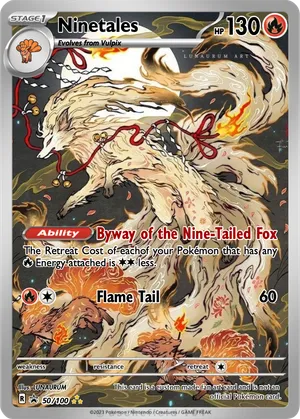 9 tailed fox pokemon card The Nine-Tailed Spirit Rare Actually in LP Condition Open to offers PM to purchase tears or other damage that impacts the structural integrity of the card. Morty's Ninetales Japanese VS 1st