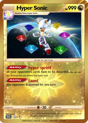 sonic pokemon card Sonic (Color Powers) | Hyper