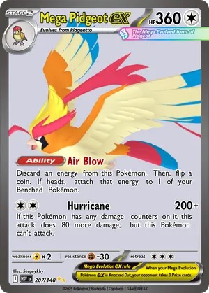mega pidgeot pokemon card M Pidgeot EX (Full Art) - XY