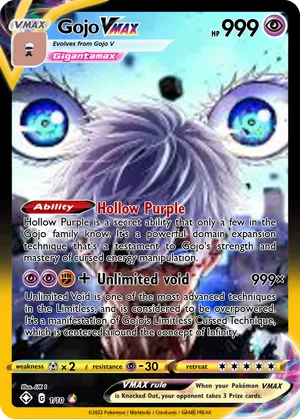 gojo pokemon card Gojo