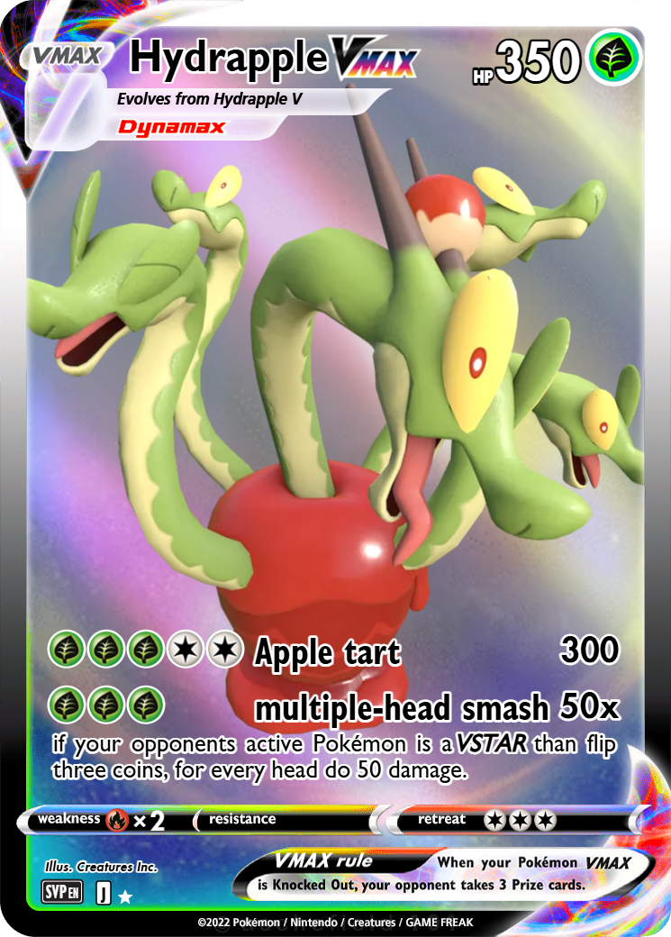 hydrapple pokemon card value (188/182)  PokeGuard RarityIllustration Rare Hit Points170 HP Grass Hydrapple - sircrumple
