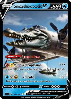 bombardino crocodilo pokemon card bombardino crocodilo x Pokmon #pokemon #thepanio #digitaldrawing #meme #brainrot #picoftheday #fakemon