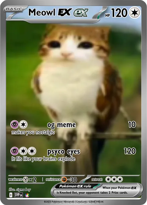 smurf cat pokemon card Meowth | XYRoaring Skies Smurf Cat Meme Gift for