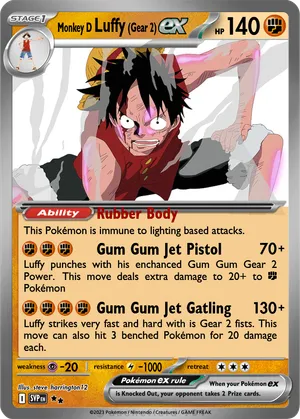 luffy pokemon card 10 Cards: Pokemon x One Piece Pikachu & Luffy Custom Made DON Card Pre OP PROXIES TCG