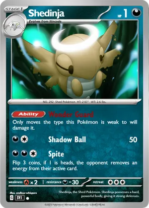 pokemon card shedinja Shedinja Cards | Dex