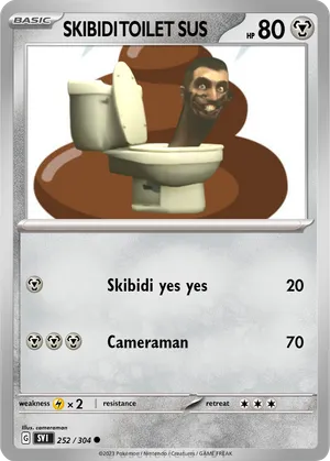 skibidi toilet pokemon card Pokemon Skibidi Toilet 36