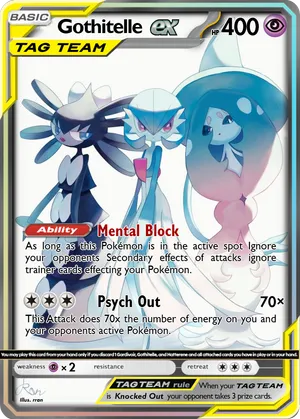 pokemon gothitelle card Pokemon Trading Card Game Black & White Emerging Powers Rare Gothitelle #48