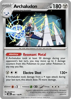 archaludon pokemon cards Pokemon 2024 SV7 Stellar Miracle Archaludon Art Rare Holo Card #113/102
