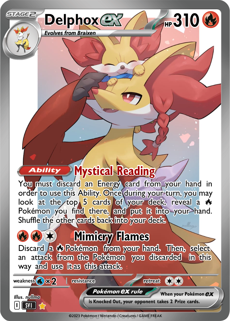 delphox ex pokemon card XY19 Holo Ultra Rare Black Star Promo Near Min EX has been Knocked Out Delphox - thebusiestconch