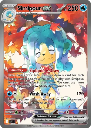 simipour pokemon card Simipour 69/264