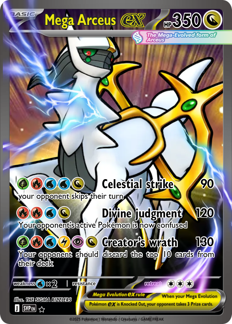 mega arceus pokemon card VSTAR 123/172 Brilliant Stars pokemon arceus mega evolution card