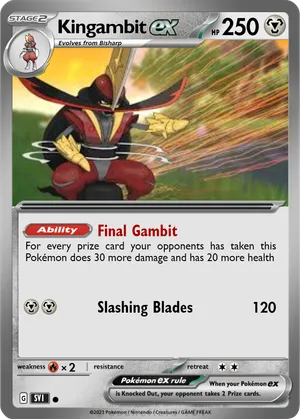 gambit pokemon cards Kingambit (220/198) - SV01 Scarlet & Violet Base Set Holofoil