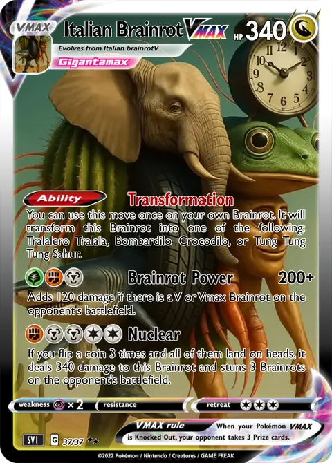italian brainrot pokemon cards Skifidol Trading udtuuyy