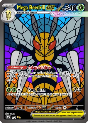 mega beedrill pokemon card PIERCE THE HEAVENS! With Mega Beedrill : r/PokemonPocket