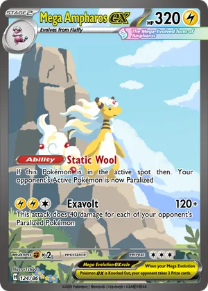 mega ampharos pokemon card Mega M Ampharos EX