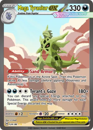 pokemon card mega tyranitar M Tyranitar EX 2015 Pokemon Ancient Origins Ultra Rare #43 PSA Authenticated 7 Card
