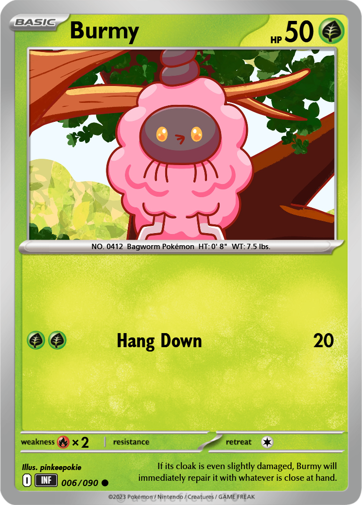 burmy pokemon card Secret Wonders Trash Cloak #80/132 reverse holo  Common Card Type Pokemon Card Game/[DPt4] Arceus (Advent