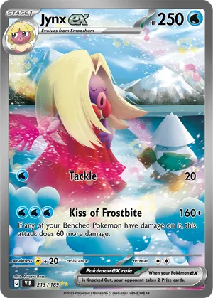 pokemon card jynx Pokmon TCG: CHR 071/068 S11a Incandescent Arcana HOLO Colorless Artist Jynx Reverse - Silver Tempest