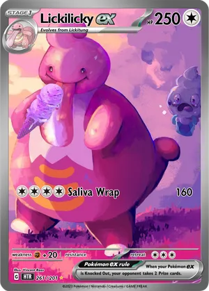 lickilicky pokemon card value - 33/127 Reverse Holo Rare The Defending Pokmon cant retreat during your opponents next turn Lickilicky ex TCG Pocket