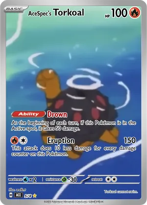 pokemon torkoal card POKMON GAME sv5a 014/066 C Fire Colorless Torkoal (023/196) [Sword & Shield: