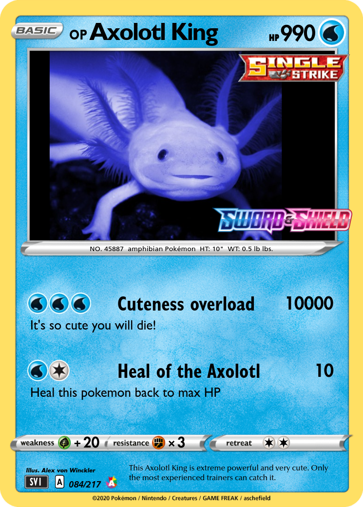 axolotl pokemon card Axolotl King