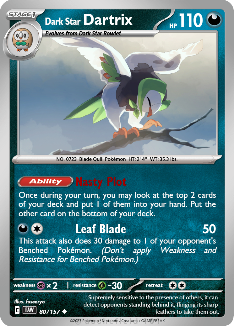 pokemon dartrix card Dartrix - Shining Fates: Shiny Vault [SHINY HOLO RARE]