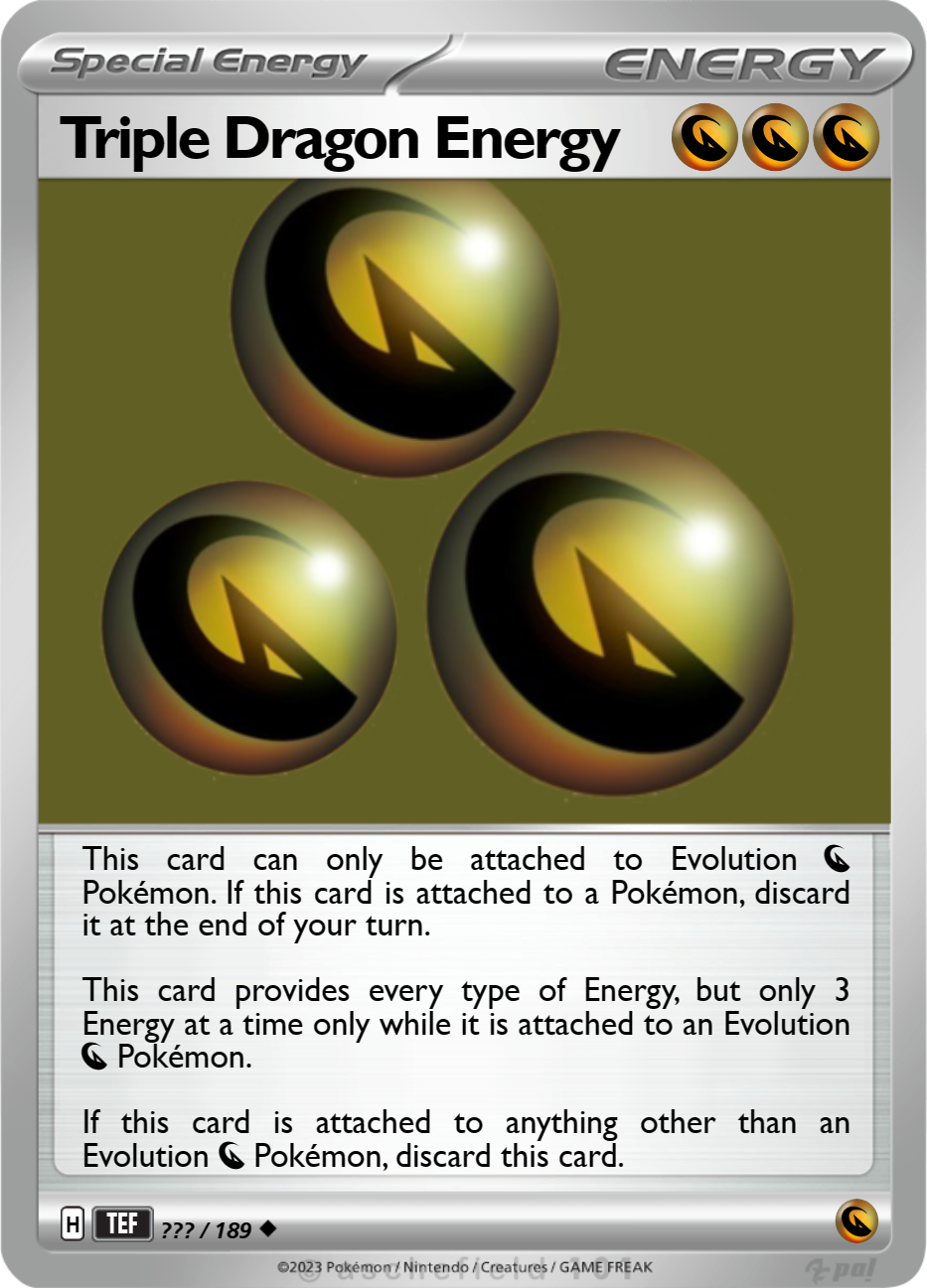 triple energy pokemon card Triple Dragon Energy