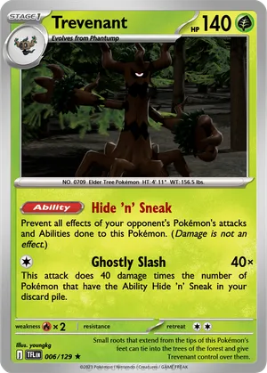 tree pokemon card Tree-Themed Pokmon Binder Page Listed cards may have imperfections. Trevenant - youngkg