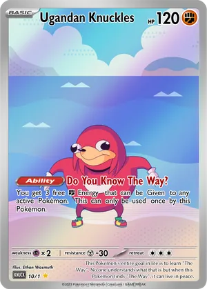ugandan knuckles pokemon card Ascended Knuckles | Ugandan Knuckles Wiki