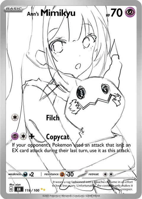 Mimikyu - xiyo | PokeCardMaker.net